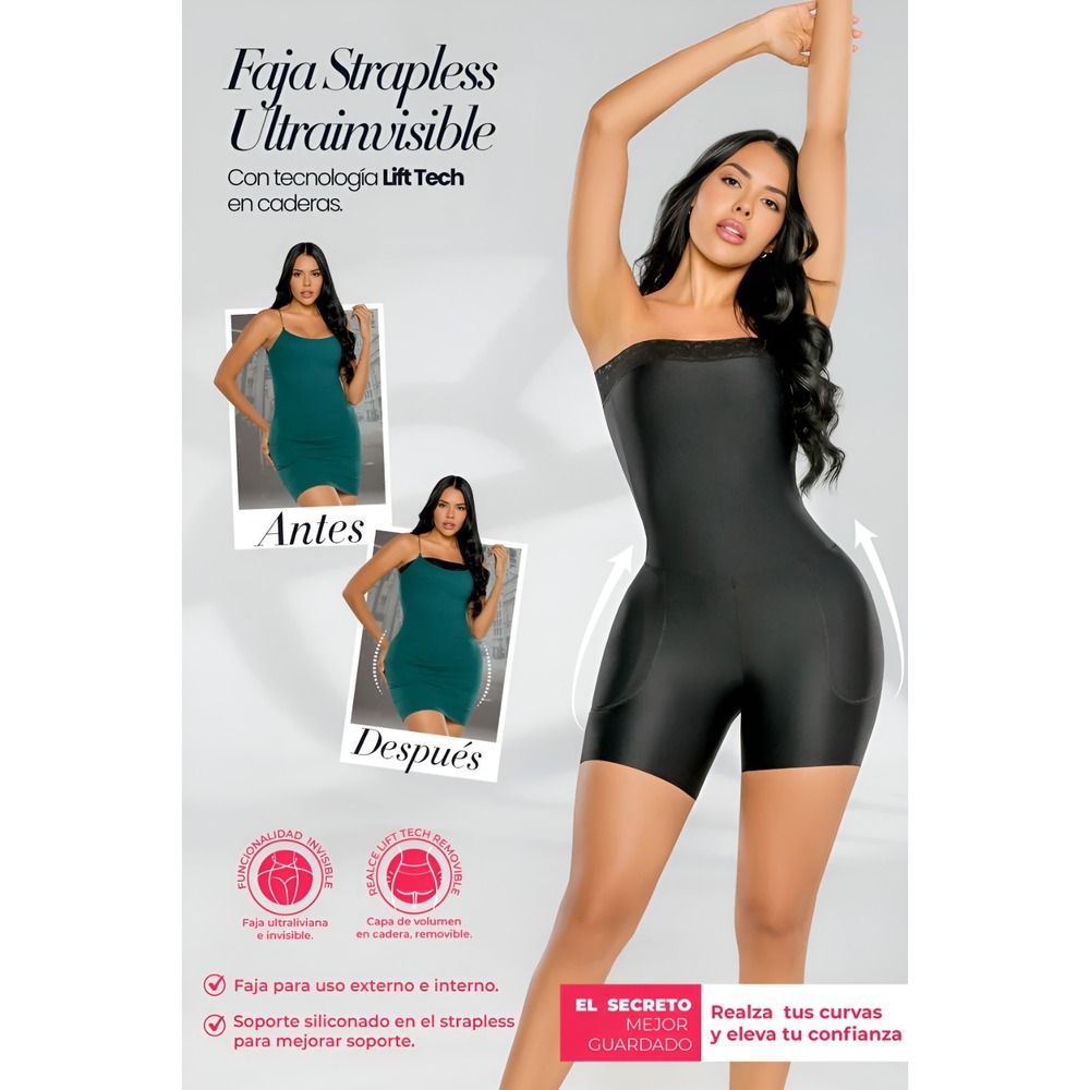Stagmi Light SMI7149 Strapless Girdle Shaper Increase Hip Volume Size Small NEW